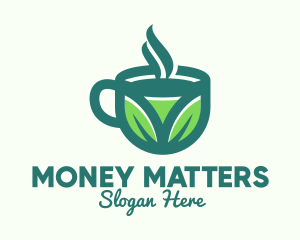 Green Organic Hot Tea logo