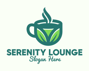 Green Organic Hot Tea logo design