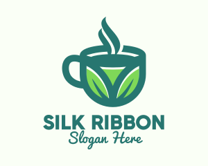 Green Organic Hot Tea logo design