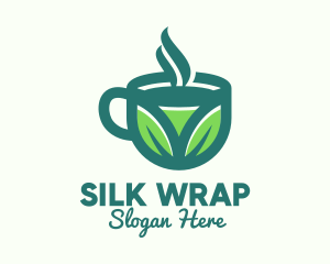 Green Organic Hot Tea logo design