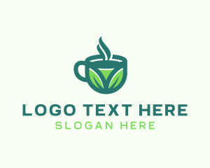 Green Organic Hot Tea logo