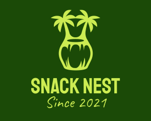 Green Coconut Juice  logo design