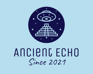 Aztec UFO Spaceship logo
