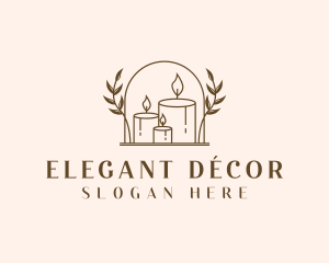 Scented Candle Decor logo design