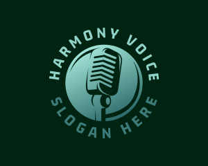 Recording Studio Microphone logo design