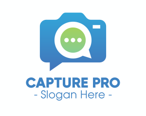 Camera Messaging App logo design