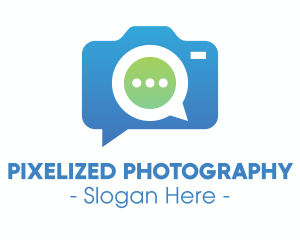 Camera Messaging App logo design