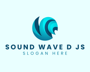 Creative Media Waves logo design