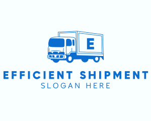 Logistics Truck Shipment logo design