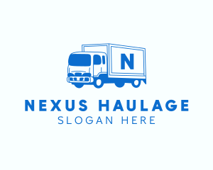 Logistics Truck Shipment logo design