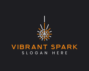 Firework Pyrotechnic Spark logo design