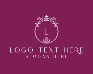 Feminine Floral Beauty Salon Logo