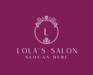 Feminine Floral Beauty Salon logo design