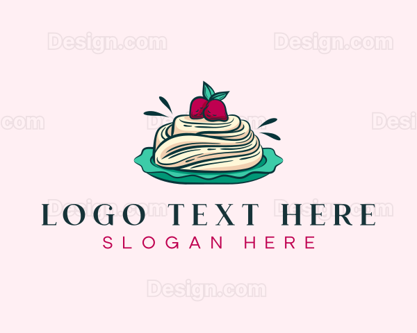 Pavlova Meringue Cake Logo