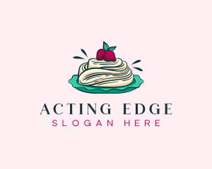 Pavlova Meringue Cake logo design