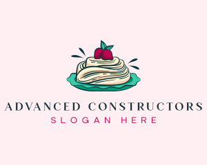 Pavlova Meringue Cake logo design