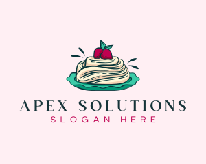 Pavlova Meringue Cake logo design