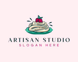 Pavlova Meringue Cake logo design