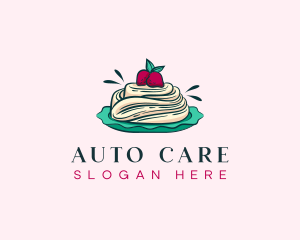 Pavlova Meringue Cake logo design