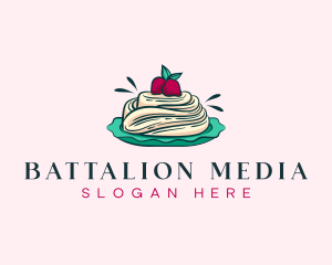 Pavlova Meringue Cake logo design