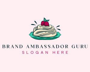 Pavlova Meringue Cake logo design