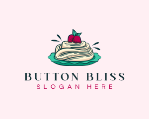 Pavlova Meringue Cake logo design