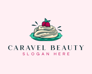 Pavlova Meringue Cake logo design