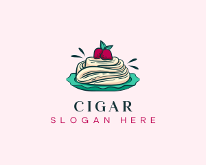 Pavlova Meringue Cake logo design