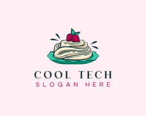 Pavlova Meringue Cake logo design