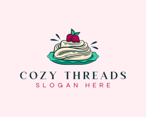 Pavlova Meringue Cake logo design