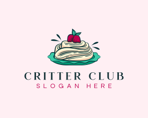 Pavlova Meringue Cake logo design