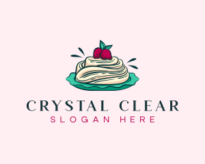 Pavlova Meringue Cake logo design