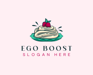 Pavlova Meringue Cake logo design