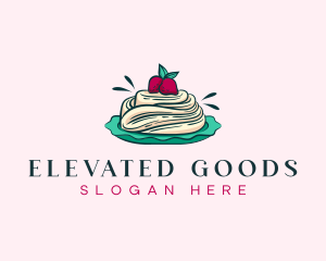 Pavlova Meringue Cake logo design