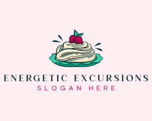 Pavlova Meringue Cake logo design