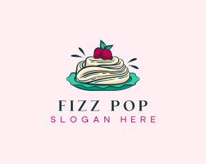 Pavlova Meringue Cake logo design