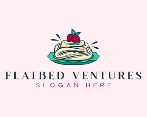 Pavlova Meringue Cake logo design