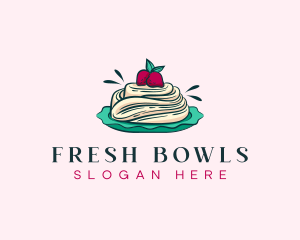 Pavlova Meringue Cake logo design