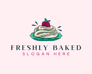 Pavlova Meringue Cake logo design