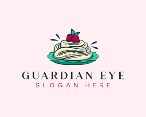 Pavlova Meringue Cake logo design