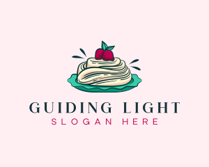 Pavlova Meringue Cake logo design