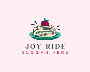 Pavlova Meringue Cake logo design