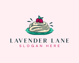 Pavlova Meringue Cake logo design