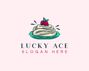 Pavlova Meringue Cake logo design