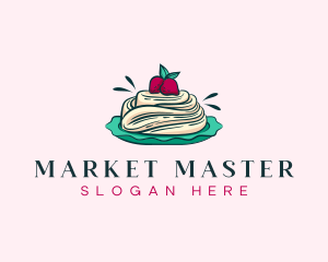 Pavlova Meringue Cake logo design