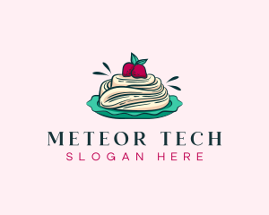 Pavlova Meringue Cake logo design