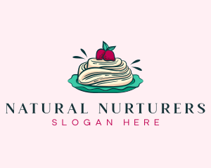 Pavlova Meringue Cake logo design