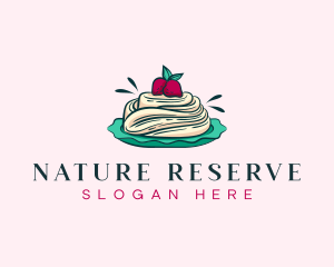 Pavlova Meringue Cake logo design