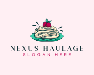 Pavlova Meringue Cake logo design