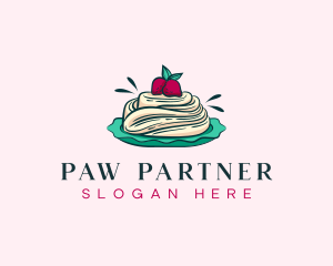 Pavlova Meringue Cake logo design